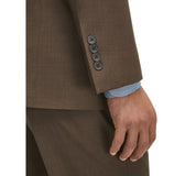 Brooks Brothers Mens Classic fit Sport Coat Blazer 46 R Brown Solid Stretch
