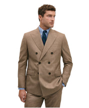 Brooks Brothers Mens Classic fit Suit Jacket Blazer 50 R Brown Tan Houndstooth