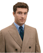 Brooks Brothers Mens Classic fit Suit Jacket Blazer 50 R Brown Tan Houndstooth