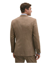 Brooks Brothers Mens Classic fit Suit Jacket Blazer 50 R Brown Tan Houndstooth