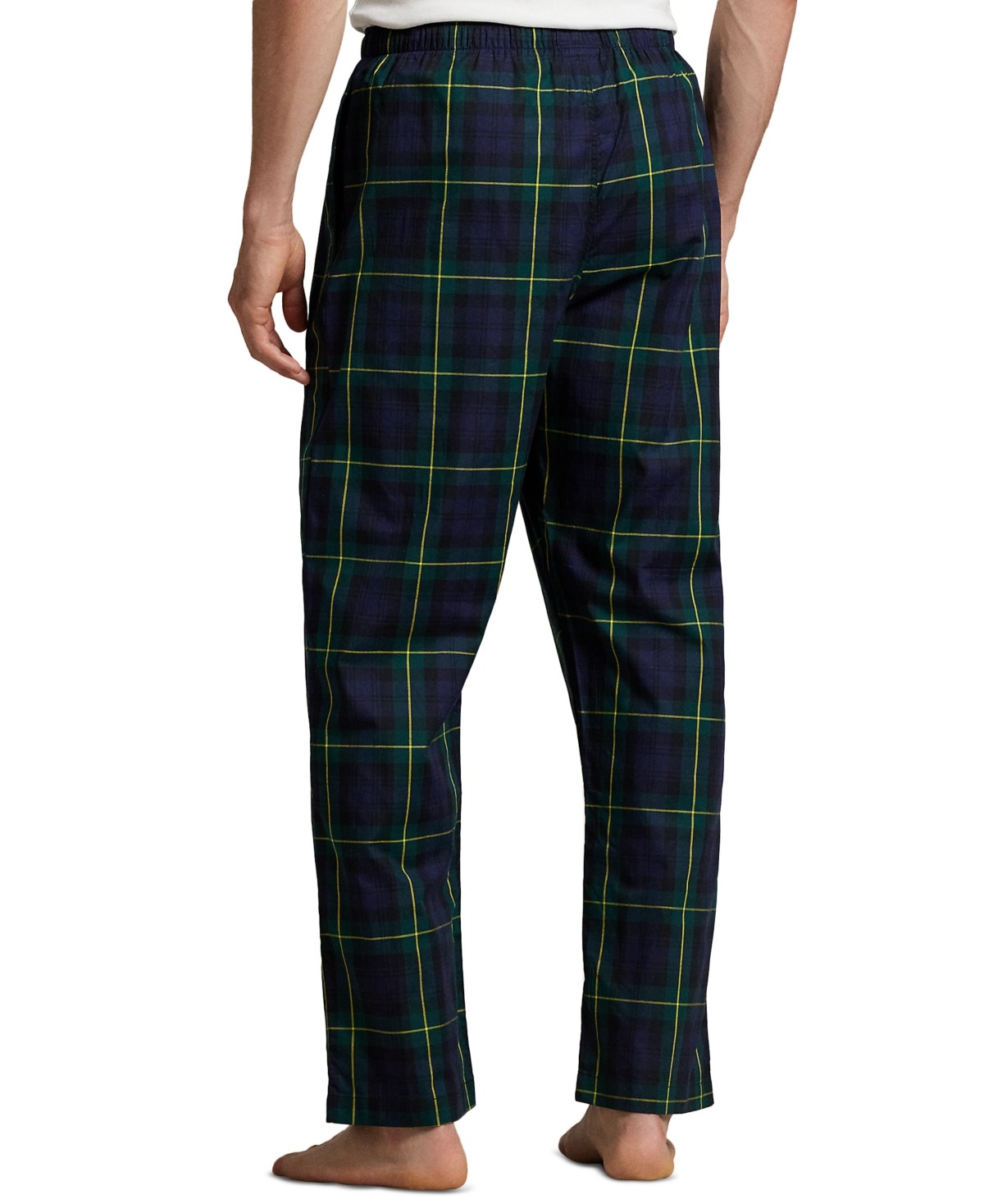 Polo Ralph Lauren Mens Plaid Pajama Pants Classic blue plaid Small