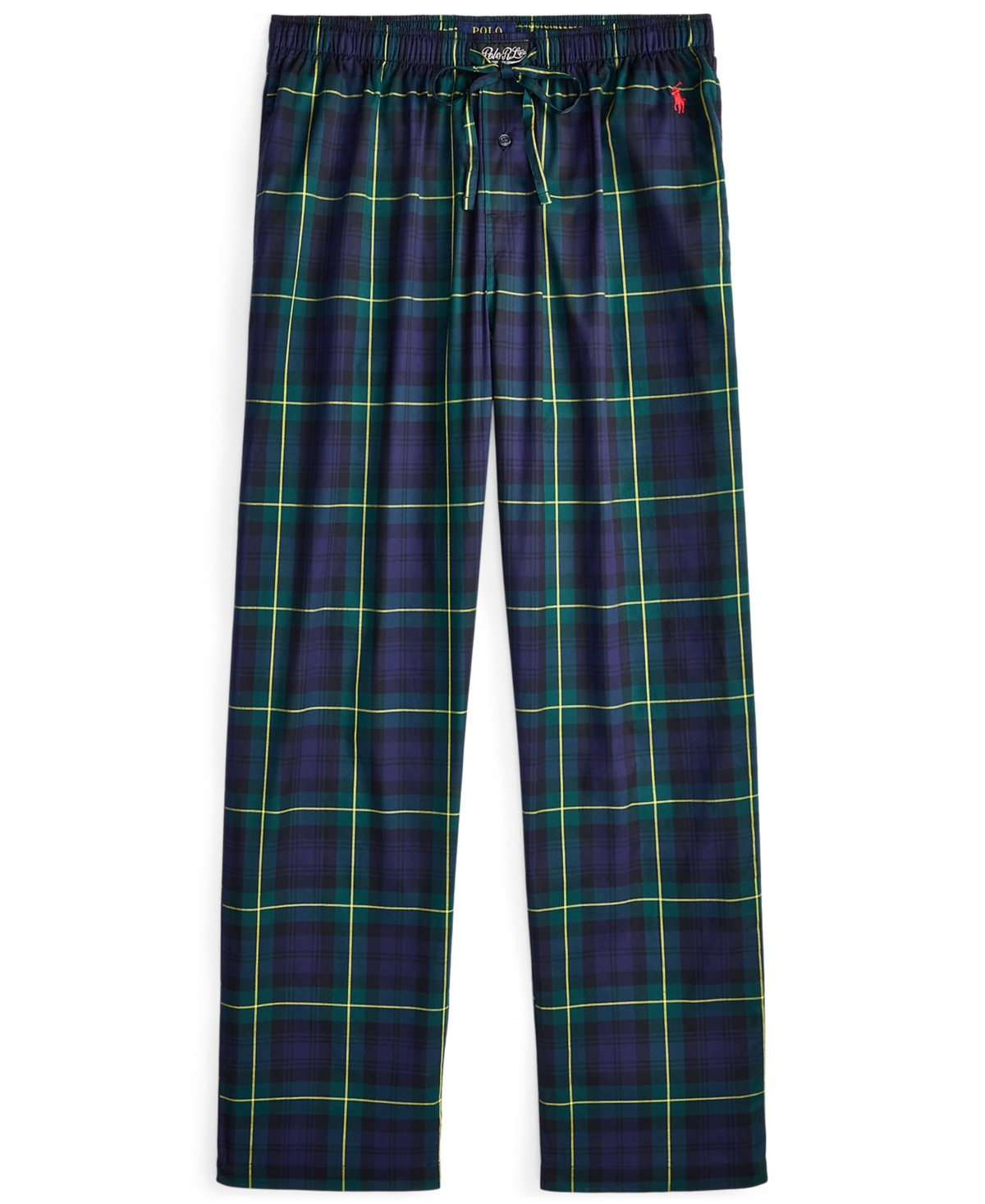 Polo Ralph Lauren Mens Plaid Pajama Pants Classic blue plaid Small