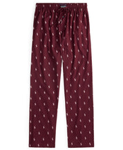 Polo Ralph Lauren Mens Flannel Print Pajama Pants Classic Wine Large