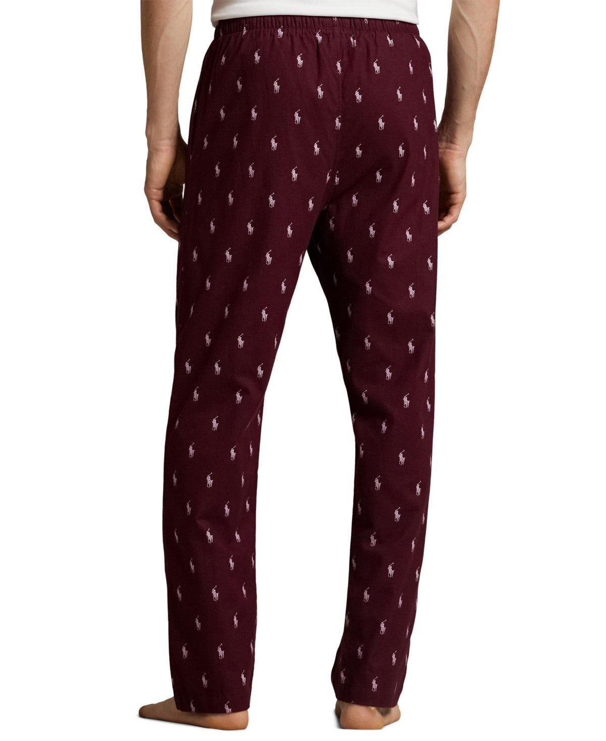 Polo Ralph Lauren Mens Flannel Print Pajama Pants Classic Wine XL