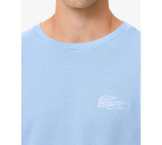 Lacoste Mens Thermal Long Sleeve Crewneck T-Shirt Sky Blue Medium
