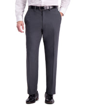 Haggar Mens  fit Dress Pants 44 / 32 Gray Solid