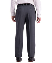 Haggar Mens  fit Dress Pants 44 / 32 Gray Solid