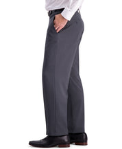 Haggar Mens  fit Dress Pants 44 / 32 Gray Solid
