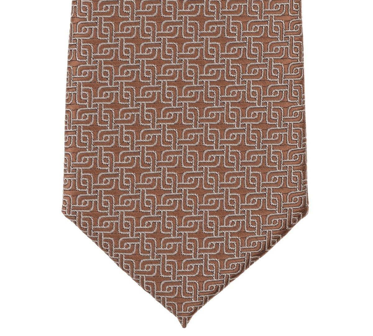 Alfani Mens Tundra Abstract Pattern Neck Tie Taupe