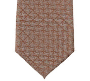 Alfani Mens Tundra Abstract Pattern Neck Tie Taupe