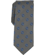 Alfani Mens Lunar Dot Pattern Neck Tie Gray
