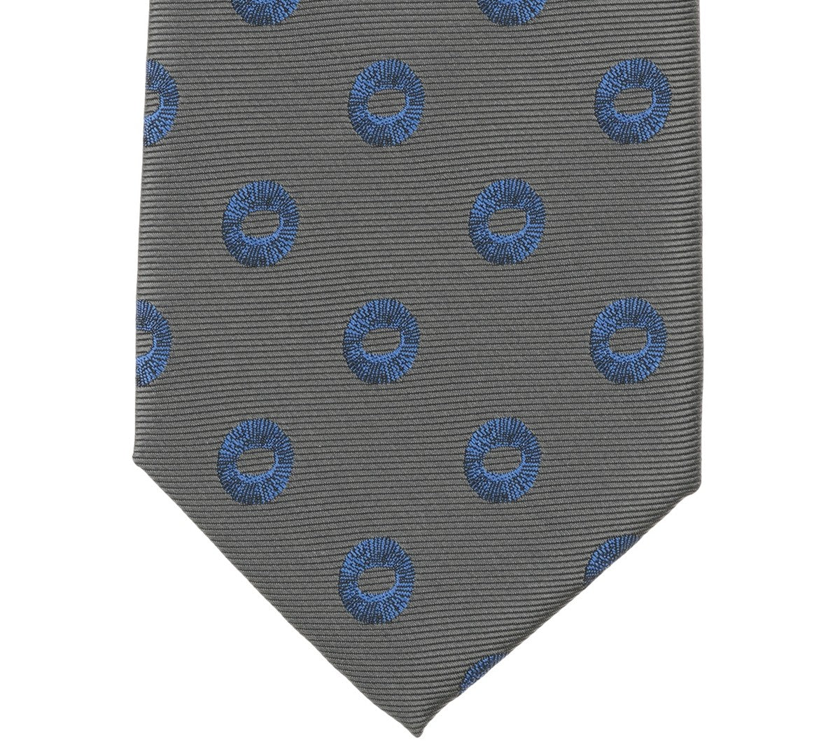Alfani Mens Lunar Dot Pattern Neck Tie Gray
