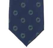 Alfani Mens Lunar Dot Pattern Neck Tie Navy