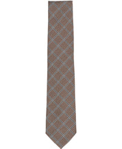 Michael Kors Mens Yarrow Grid Classic Neck Tie Camel