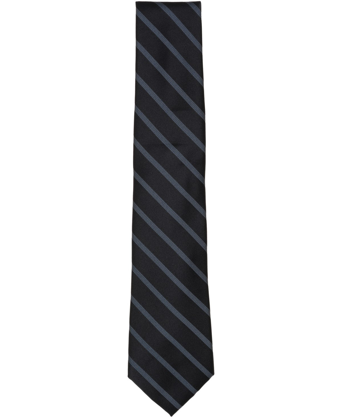 Michael Kors Mens Dakota Stripe Classic Neck Tie Black/Blue