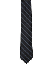 Michael Kors Mens Dakota Stripe Classic Neck Tie Black/Blue