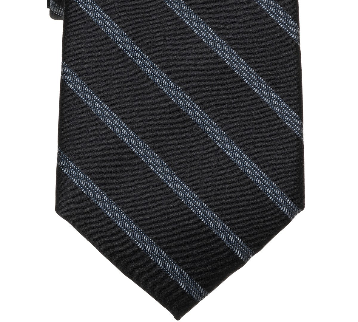 Michael Kors Mens Dakota Stripe Classic Neck Tie Black/Blue