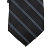 Michael Kors Mens Dakota Stripe Classic Neck Tie Black/Blue