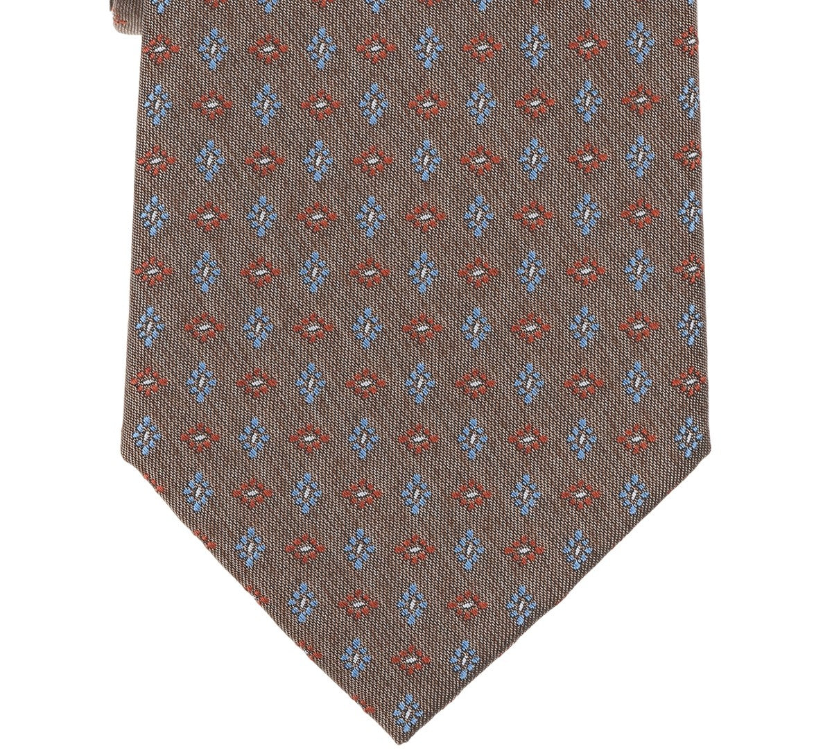 Michael Kors Mens Pindot Neat Pattern Neck Tie Brown