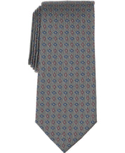 Michael Kors Mens Pindot Neat Pattern Neck Tie Charcoal
