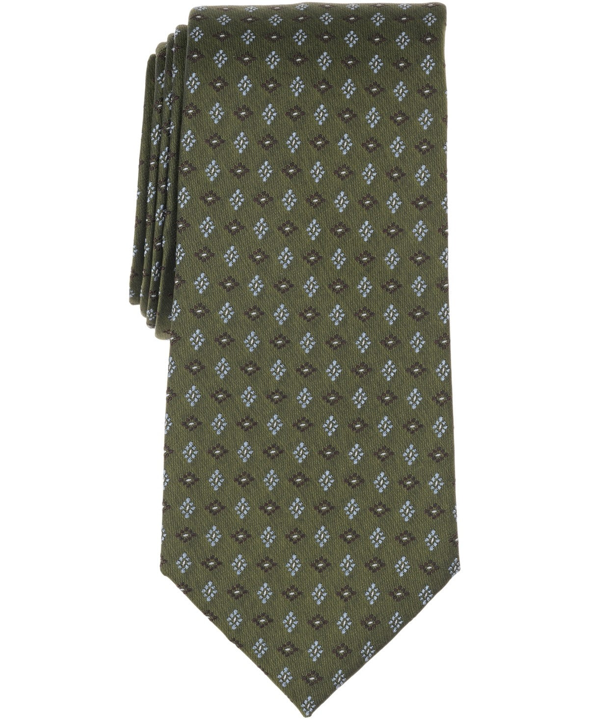 Michael Kors Mens Pindot Neat Pattern Neck Tie Pistachio