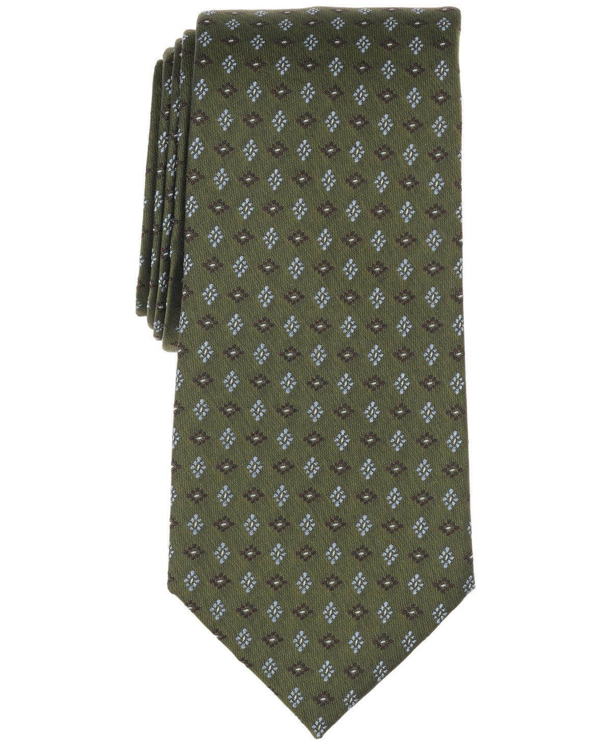 Michael Kors Mens Pindot Neat Pattern Neck Tie Pistachio