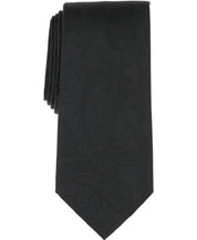 Michael Kors Mens Quigley Paisley Pattern Neck Tie Black
