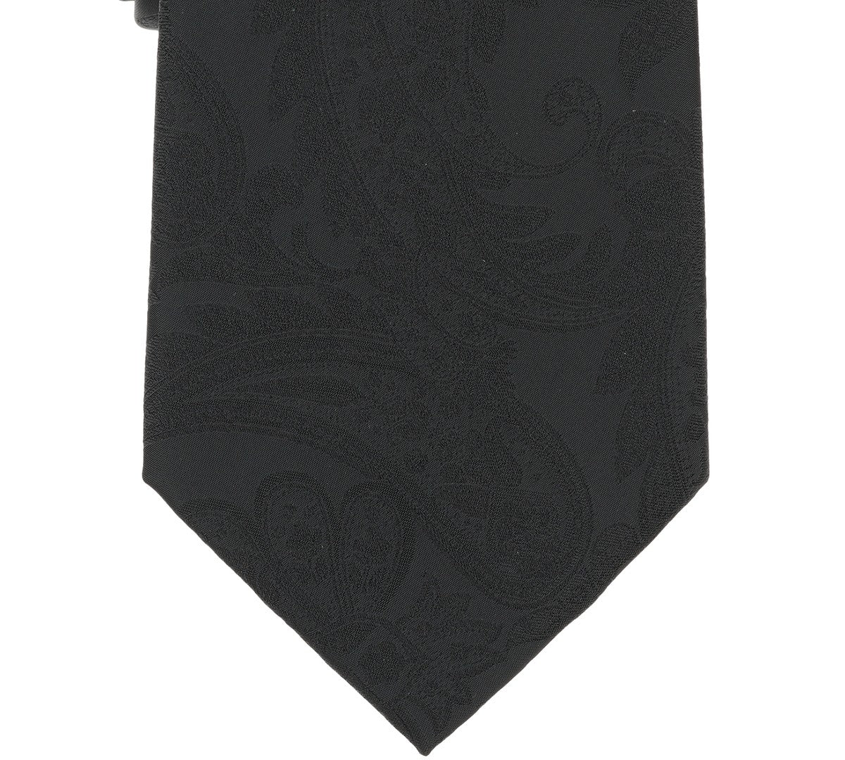 Michael Kors Mens Quigley Paisley Pattern Neck Tie Black