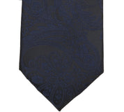 Michael Kors Mens Quigley Paisley Pattern Neck Tie Dark Navy