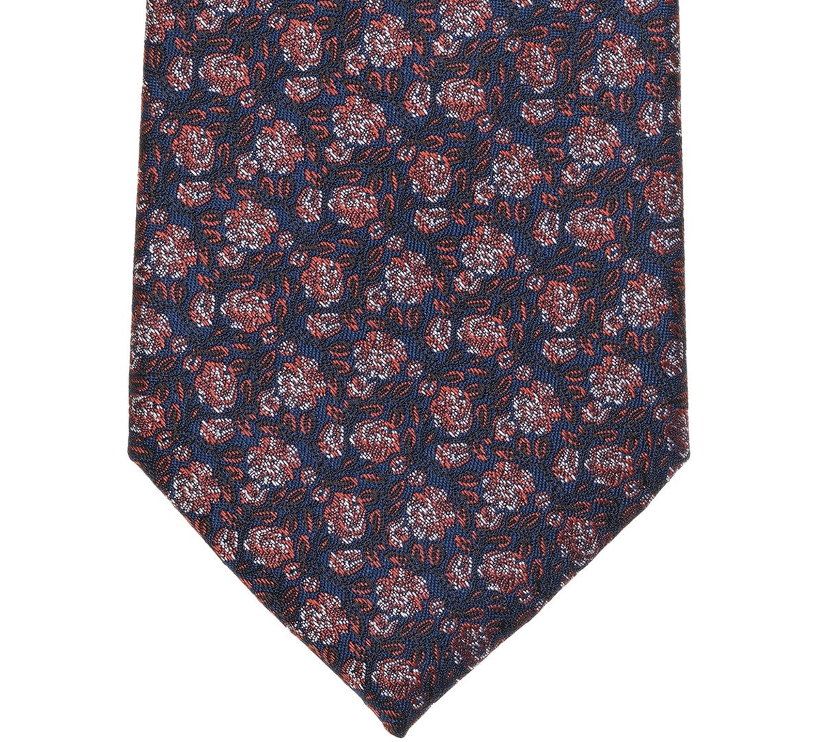 Michael Kors Mens Tolane Floral Print Classic Neck Tie Burgundy