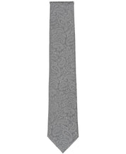 Michael Kors Mens Classic Satin Pine Paisley Neck Tie Gray