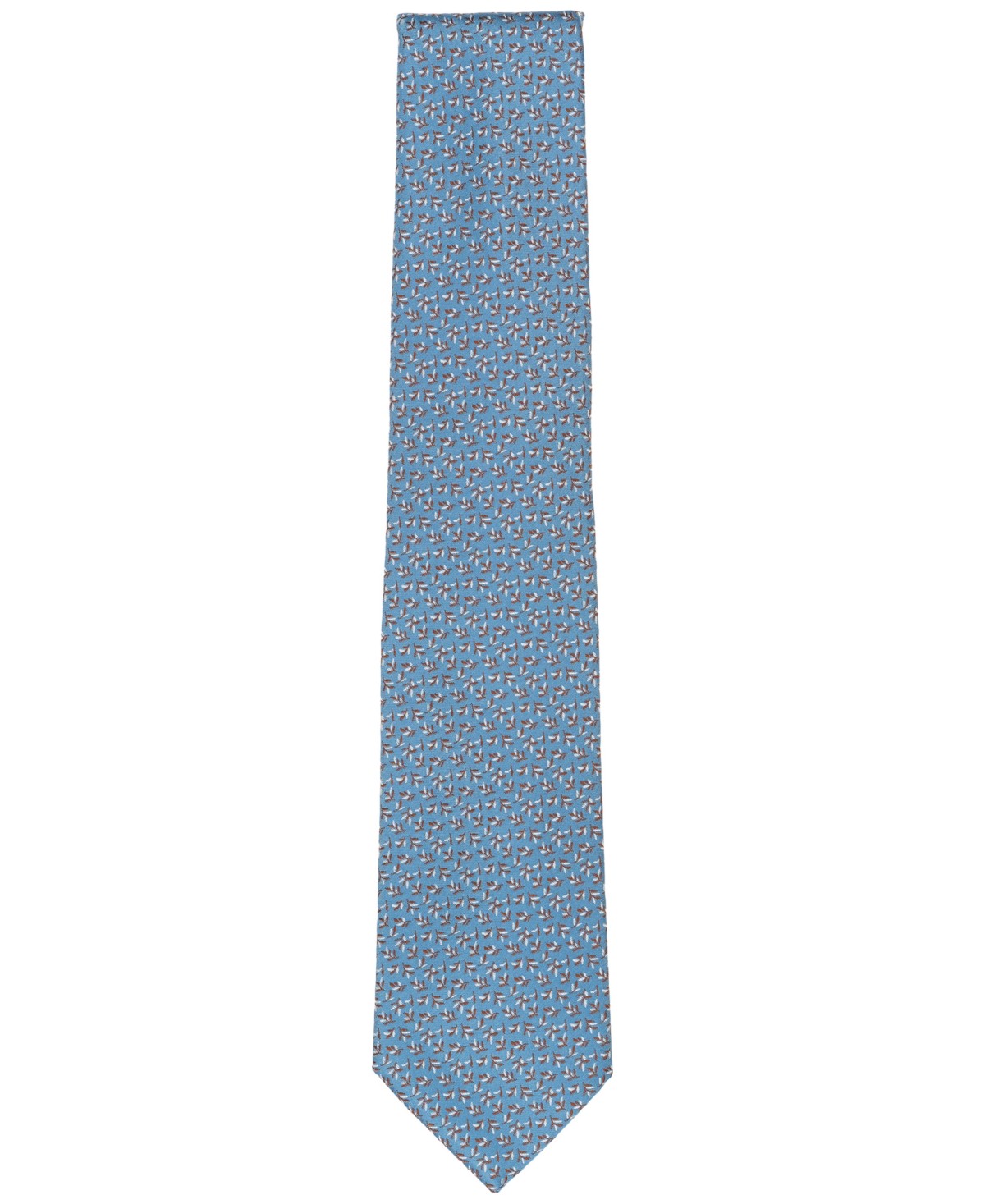 Michael Kors Mens Classic Cedara Floral Neck Tie Indigo