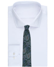 Perry Ellis Portfolio Mens Emmett Mini Pattern Neck Tie Bright Green