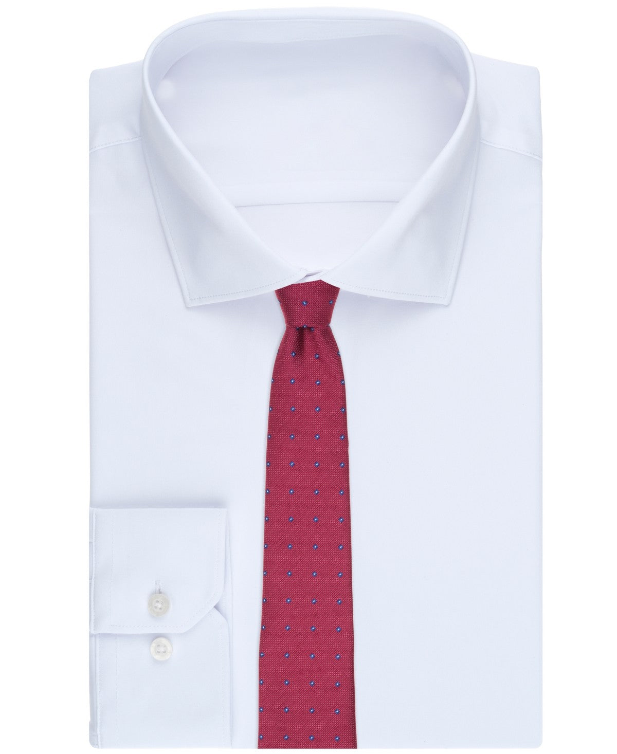 Club Room Mens Landcaster Neat Pattern Neck Tie Berry