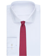 Club Room Mens Landcaster Neat Pattern Neck Tie Berry