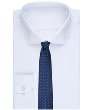 Club Room Mens Mayfair Dot Print Neck Tie Cobalt