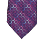 Perry Ellis Portfolio Mens Janda Geo-Pattern Classic Neck Tie Magenta