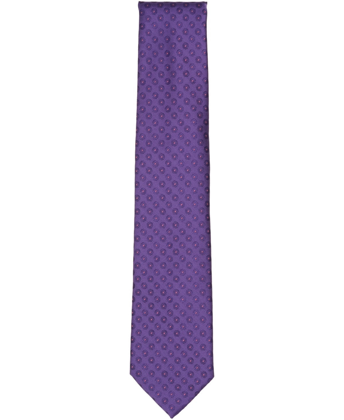 Perry Ellis Portfolio Mens Berot Dot Neck Tie Purple