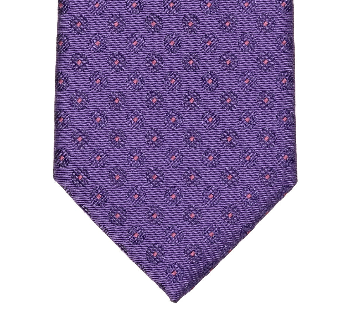 Perry Ellis Portfolio Mens Berot Dot Neck Tie Purple