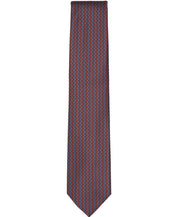Perry Ellis Portfolio Mens Raser Mini Neat Pattern Classic Neck Tie Cognac