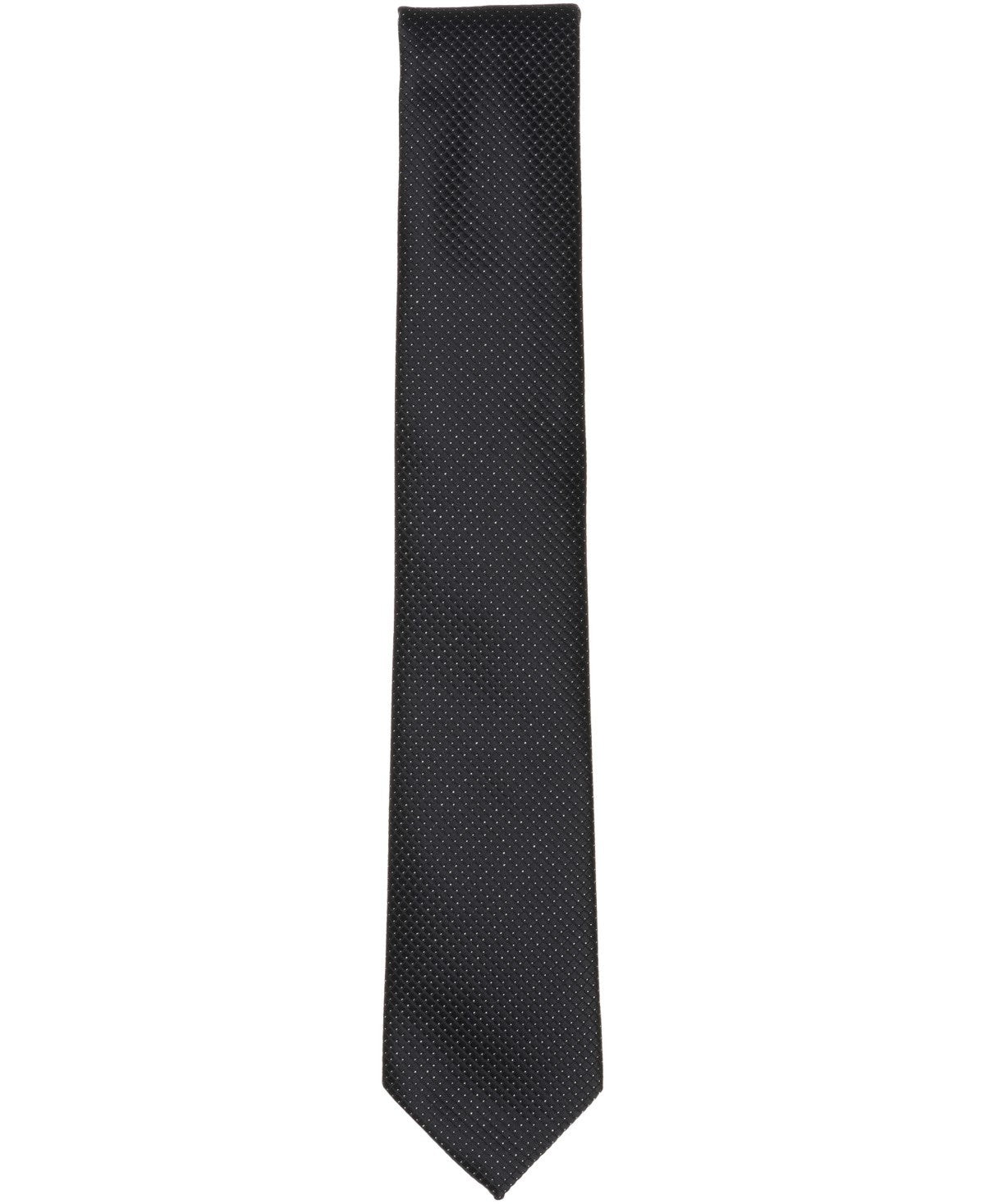 Alfani Mens Luster Mini Slim Neck Tie Black/White