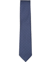 Perry Ellis Portfolio Mens Rosser Geo Pattern Classic Fit Neck Tie Navy