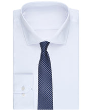Perry Ellis Portfolio Mens Rosser Geo Pattern Classic Fit Neck Tie Navy