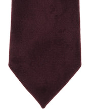Bar III Mens Tux Velvet Solid Neck Tie Burgundy
