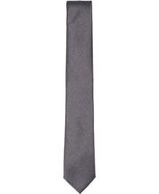 Bar III Mens Cool Metallic Solid Neck Tie Charcoal