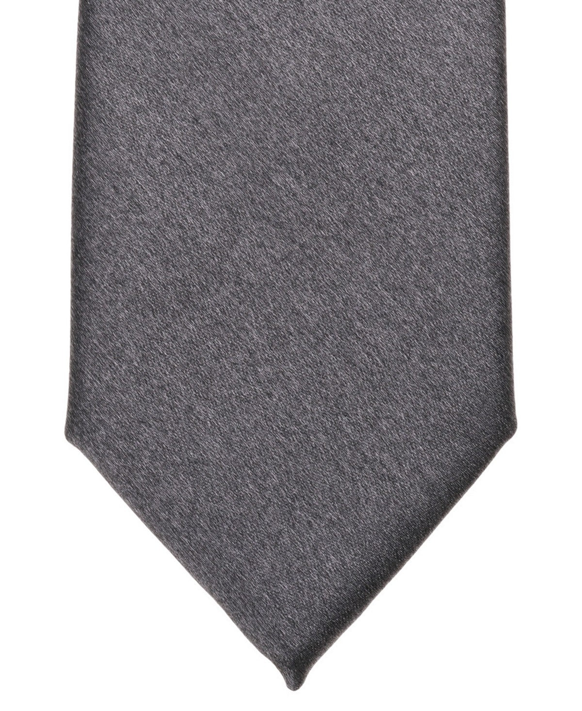 Bar III Mens Cool Metallic Solid Neck Tie Charcoal