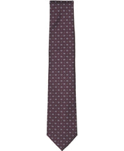 Michael Kors Mens Pindot Neat Pattern Neck Tie Burgundy