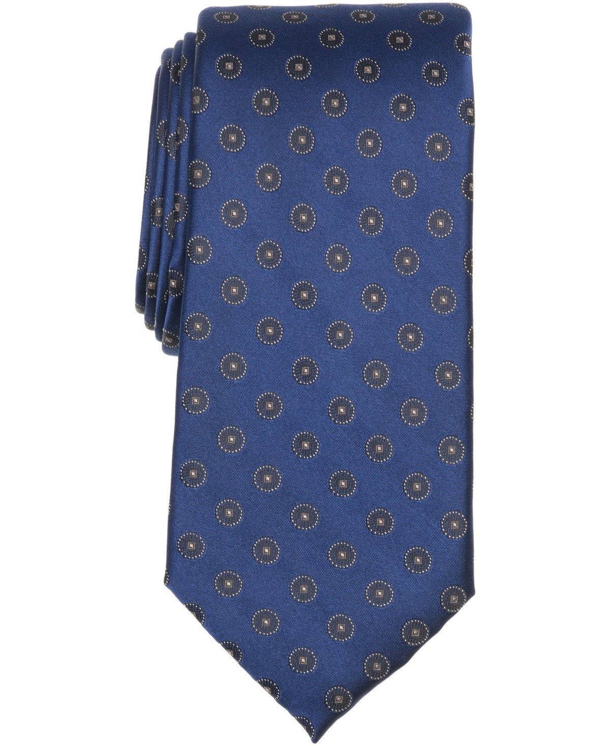 Michael Kors Mens Cobb Solid Classic Neck Tie Navy