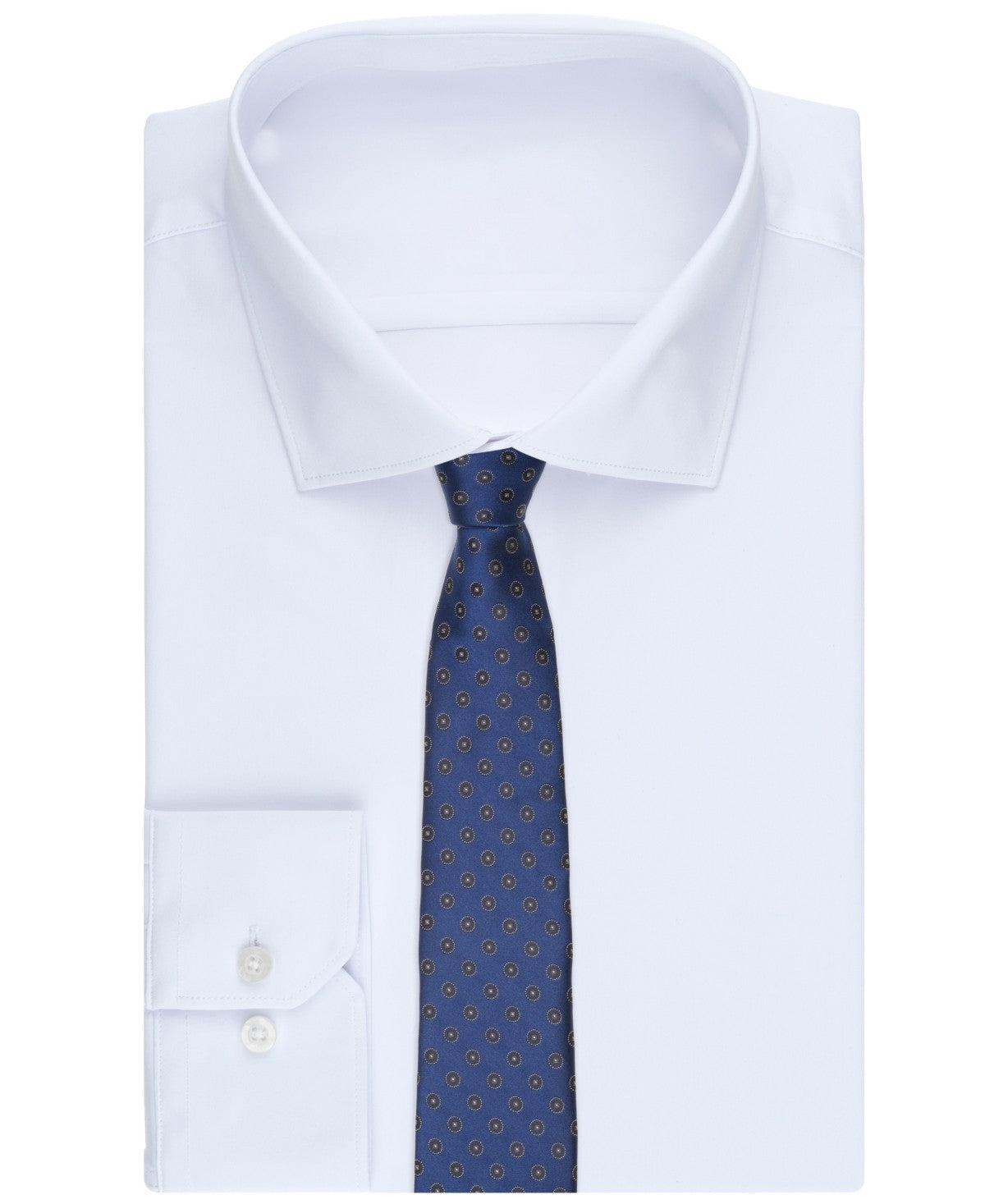 Michael Kors Mens Cobb Solid Classic Neck Tie Navy