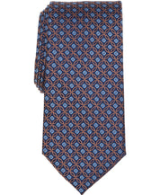 Club Room Mens Milone Medallion Neck Tie Orange